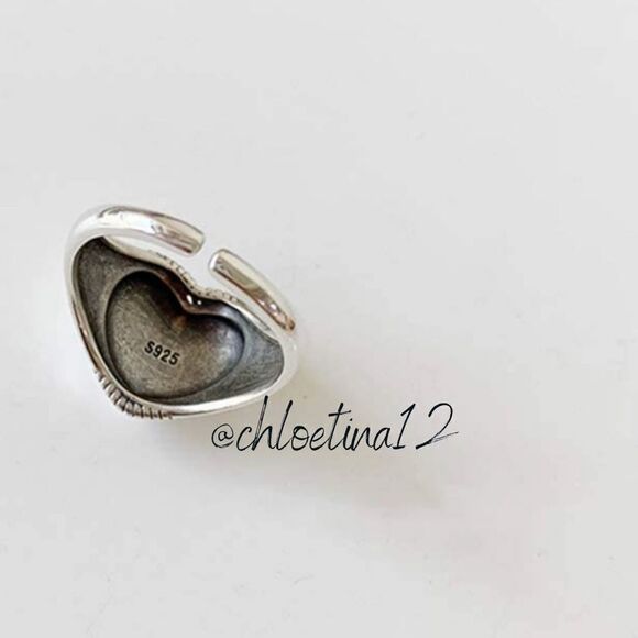 ✨Chloetina Two 925 Sterling Silver Open Adjustable Ring Set - Picture 5 of 9